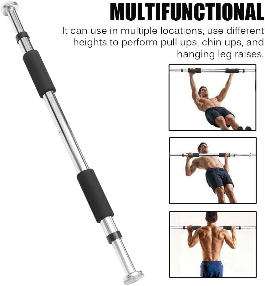 TopHGC Adjustable Fitness Pull Up Bar,Home Gym, Fitness Equipment,Multi-Training Bar for Door Doorway