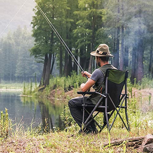 YIONGA CAIJINJIN Folding Camp Stuhl Angelstuhl Angelangelhocker tragbar Angelrute Draussen – Bild 4
