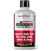 HEALTH DIRECT AminoSculpt Sugar-Free Collagen Supplement - High Potency Medical-Grade Protein for Hair, Skin, Nails & Joints, Grass-Fed, Non-GMO, Liquid Collagen - Smooth Mango - 30 Fl Oz