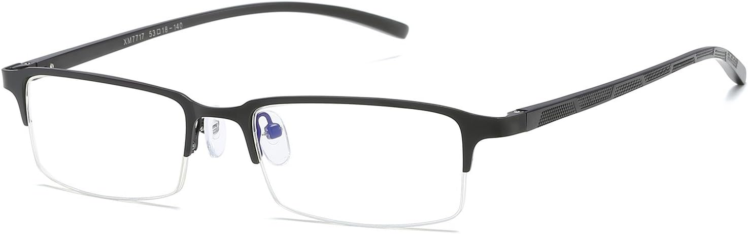 Prescription Ready Mens Eyeglasses Business Optical Glasses Frame Clear Lens