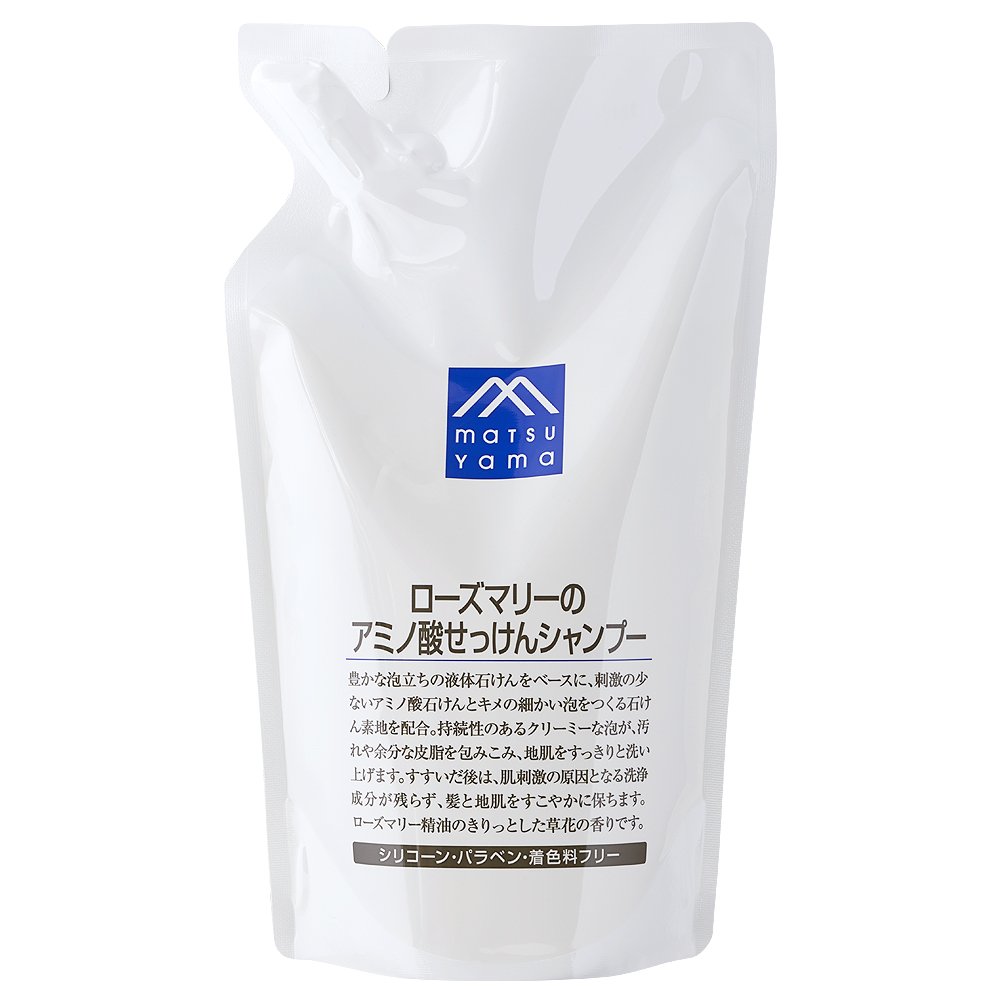 Matsuyama M-Mark Rosemary Amino Acid Soap Shampoo 550ml - Refill