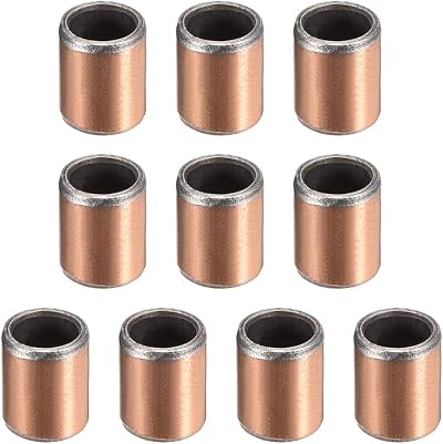 sourcing map Sleeve Bearings 6mm Bore x 8mm OD x 10mm Length Oil-less Bushings