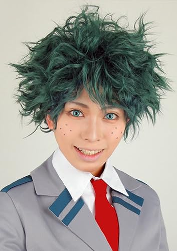 Amazon 土日祝日配送 富士達 フジタツ コスプレウィッグ 緑谷出久 風 僕のヒーローアカデミア 風 キャラウィッグ ヒロアカ デク 緑 グリーン ウィッグq 030 Mido コスプレ 仮装 通販