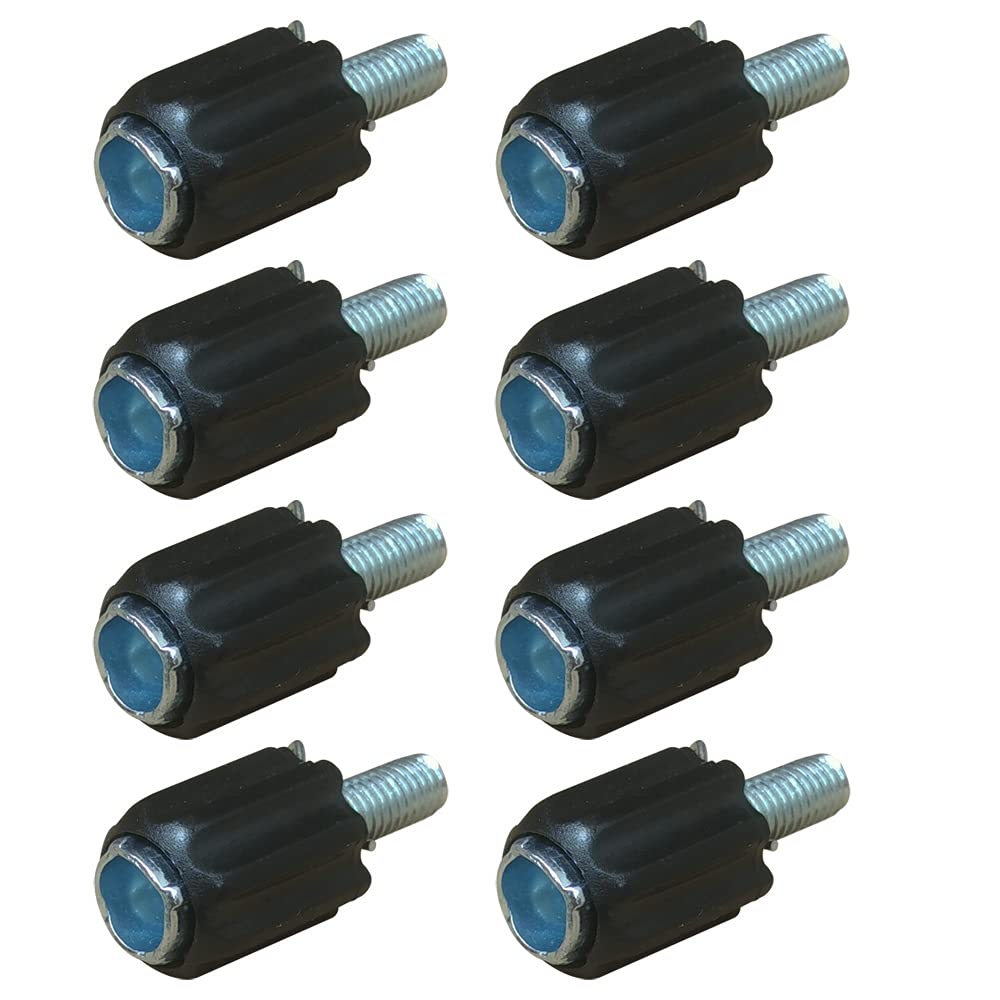 Lotatheta 8 pcs M5 Index Derailleur Shift Cable Stops with Downtube Barrel Adjusters Bolts for Cycling Road MTB Bike