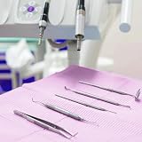 Healifty 125 Pcs Purple Dental Bibs Tattoo Table Covers 3 Ply Waterproof view 5