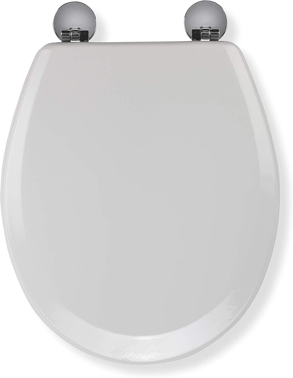 Croydex Como White Wooden Toilet Seat with Adjustable Hinges
