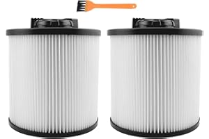 2 Pack Cartridge Filter Replacement for DEWALT DXVC6910 6-16 Gallon Wet Dry Vac, Compatible with DeWalt DXV06P DXV09P DXV10P 