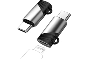 YANZIE 2-Pack Lighting Female to USB C Male Adapter Fast Charge Lighting Female to USB Type-C Male Adapter - Durable, Compact, Universal Compatibility for iPhone 15/15 Pro/15 Pro Max/15 Plus