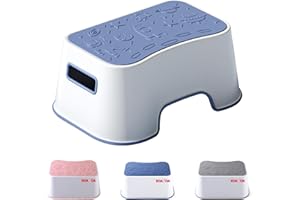 Step Stool for Kids, Todders Stool with Anti-Slip Surface - Holds Up to 330 Ibs, Toilet Stools for Potty Training, Bathroom, 