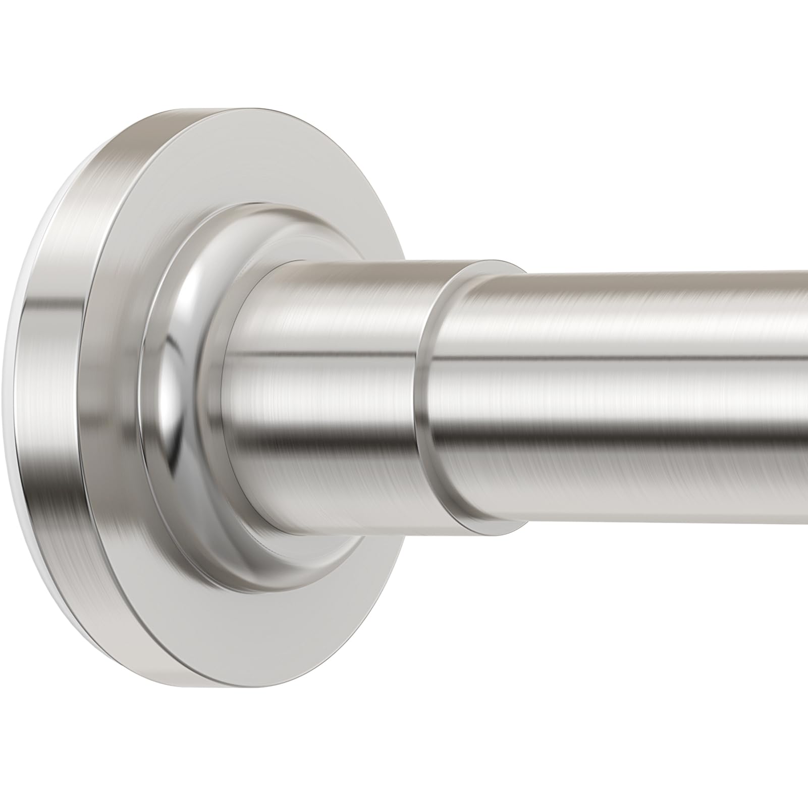 Photo 1 of SUNALLY Shower Curtain Rod Adjustable 32-47 Inch, Spring Tension Shower Rods Stainless Steel Telescoping Curtain Rod for Bathroom, No Drilling, No Slip, No Rust, Nickel