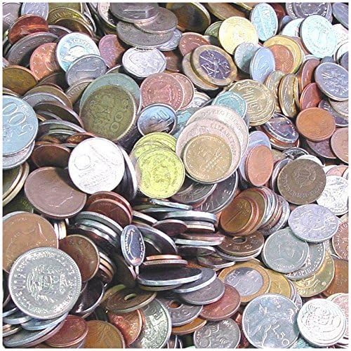 5 Pounds of Foreign Coins Wide Variety of World Coins Fun &amp; Educational !