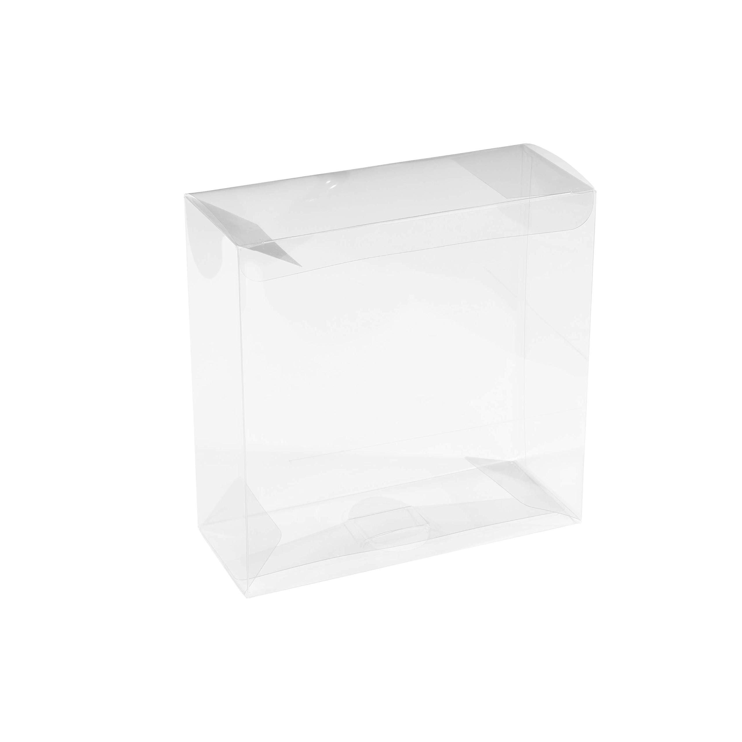 Hammont Clear PET Plastic Storage Boxes - Transparent Gift Boxes, Empty Containers Packing Box for Party Favors Ideal for Cookies, Ornament, Gifts, Wedding, Birthday and Parties - 6"x6"x2.5" (8 Pack)