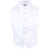 S.H. Churchill & Co. Men's Satin Backless Vest & Bow Tie Set - Black & White Available