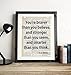 You're Braver Than You Believe Typography Vintage Dictionary Art Print, Antique Wall Art Home Decor, Boho Poster, Decoration Living Room Bedroom Office 8x10 Inches, Ready To Frame, Ready to Frame