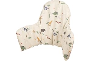 HALAA VAUVA High Chair Cushion with Cover Pad for IKEA Antilop Babies Toddlers Inflatable & Reversible Built-in Inflatable Cushion