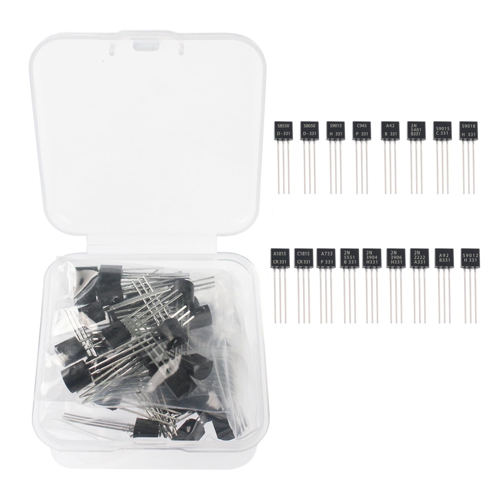 17Values 170PCS 2N2222 2N3904 2N3906 2N5401 2N5551