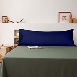 BEDSUM Microfiber Body Pillowcase, Soft Wrinkle