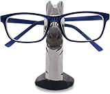 VIPbuy Hand Carved Wood Eyeglasses Holder Stand Zebra Animal Desk Decor view 3