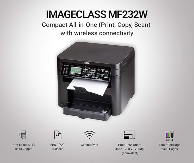 232w printer specification