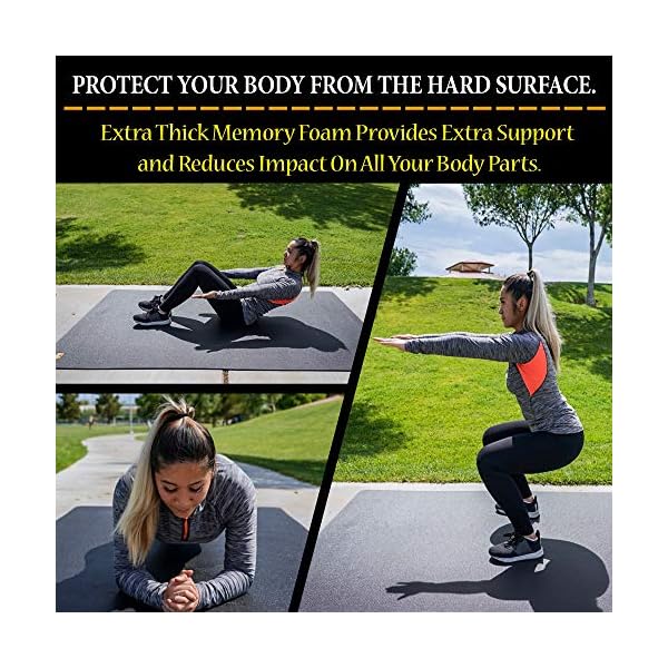 Pogamat Premium Large Exercise Mat 6âx4â â 1/4" Thick Non-Slip Workout Mat for Home Gym, Cardio, Yoga, Equipment â Use with or Without Shoes - Image 4