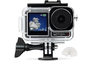 FitStill Waterproof Case for DJI Osmo Action 5 Pro Action 4 Action 3 Camera,50M/164FT Deep Diving Housing Scuba Snorkeling Sw