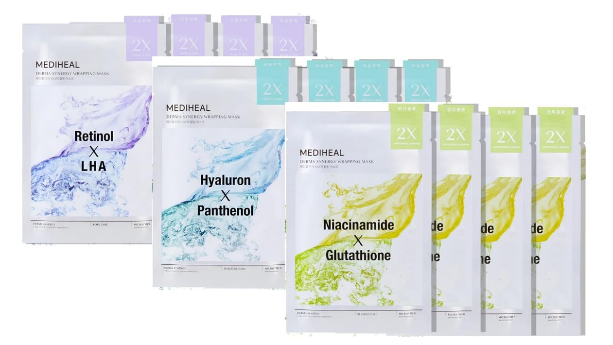 Derma Packet Mua Derma Synergy Wrapping Mask 3 Type *4 Bundle Package Pore Spot ...