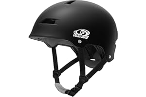 Findway Pro Skateboard Helmet [Safety Certified] Two Removable Liners Bike Helmet for Kids Youth & Adults for Skate, Scooter, Commuter, Longboard & Incline Skating Rollerblading with Adjustable Dial
