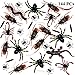 Joyin Toy 144 Pieces Plastic Realistic Bugs - Fake Cockroaches, Spiders, Scorpions and Worms for Halloween Party Favors and Decoration.