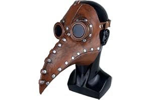 anroog Halloween Plague Doctor Mask for Halloween Party,Steampunk bird plague doctor mask for men women