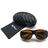 MCWlaser Laser Safety Glasses Protective Goggles for 355nm 532nm 808nm 980nm 1064nm (190-540 &amp; 800-1700nm) Absorption Type Eyewear