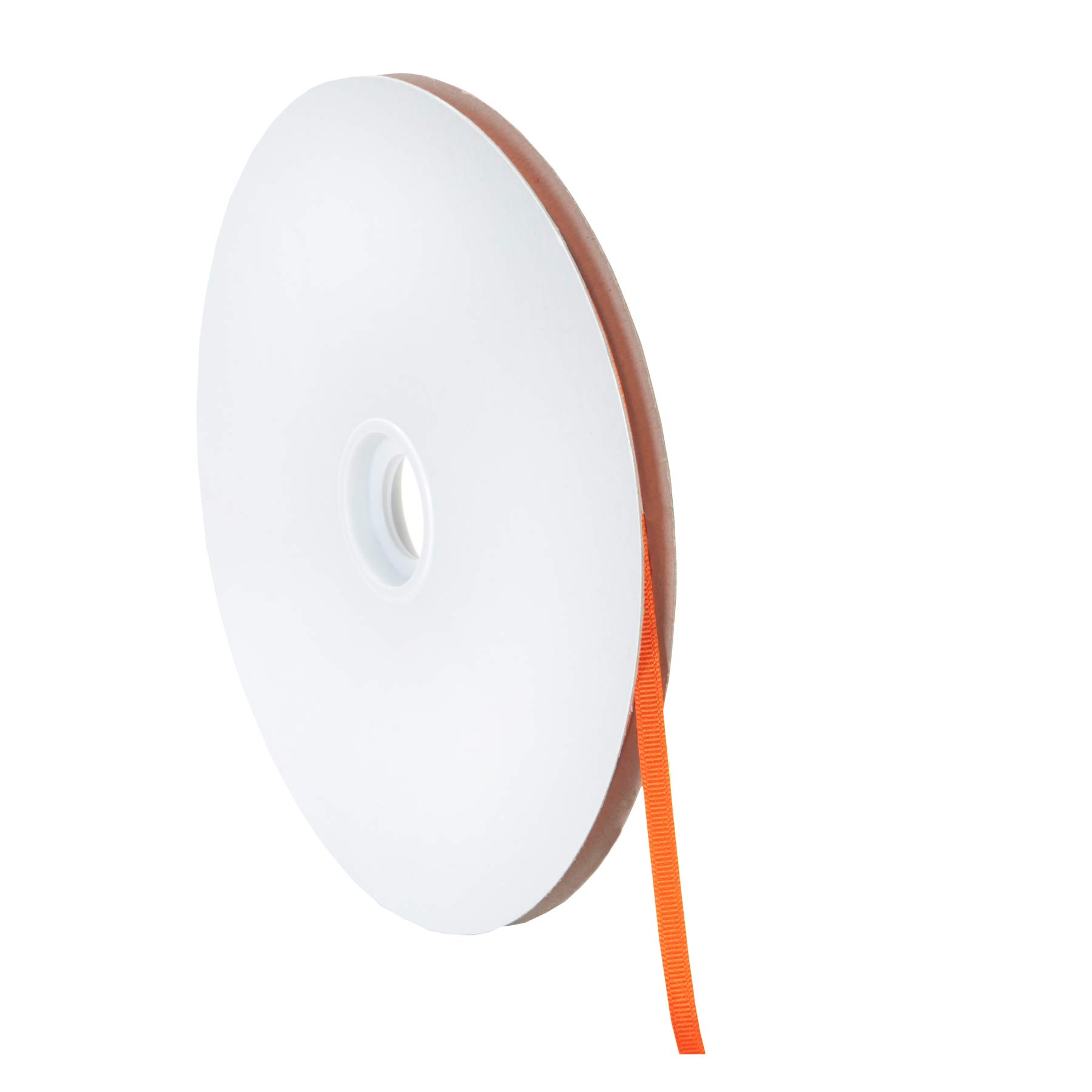 BERWICK Offray Grosgrain Craft Ribbon, 1/4-Inch Wide by 100-Yard Spool, Torrid Orange
