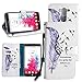 LG Vista Wallet Case, LG G Vista Leather Case, Harryshell(TM) Feather Wallet Folio Leather Flip Case Cover Build in Credit Card Id Holder with Wrist Strap for LG G Vista Vs880