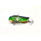 East Rain Cicada Propeller Hard Lure, Topwater ABS Bait | 2.95in/0.54oz, rotating spin propeller. River, lake, stream for perch, bass, catfish, trout, pike.