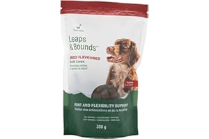 SierraSil® LEAPS & BOUNDS – Beef Flavoured Soft Chews For Dogs, Joint & Flexibility Support, Made in Canada, Helps Maintain J