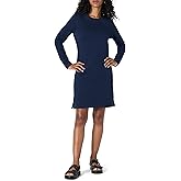 Amazon Essentials Women's Crewneck Long-Sleeve Fleece Above-The-Knee Dress