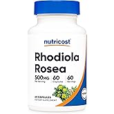 Nutricost Rhodiola Rosea 500mg, 60 Vegetarian Capsules - Gluten Free and Non-GMO Rhodiola Rosea Supplement