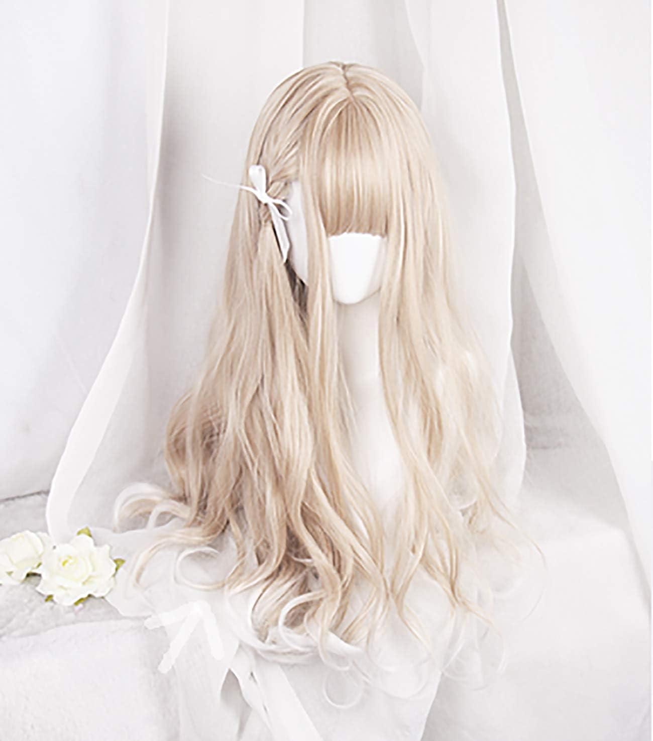 Amazon ウィッグ ロング グラデーション ウェーブ コスプレ サブカル 原宿系 ゆめかわ やみかわ ロリータ ハロウィン ロング ヘアアクセサリー ホビー