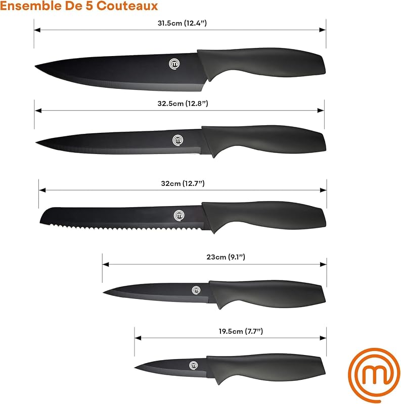 MasterChef Set Couteau Cuisine, Couteaux de Cuisine