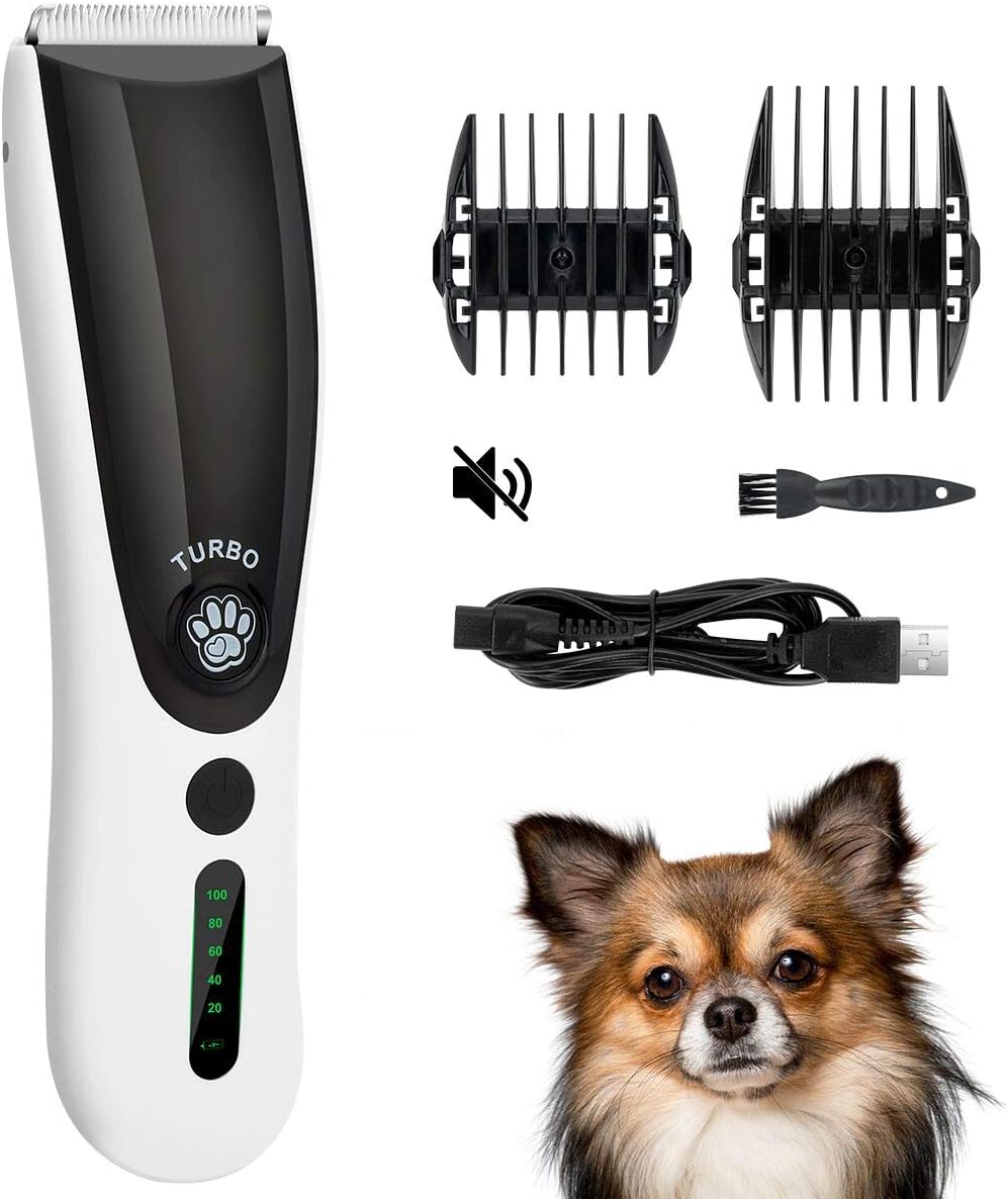 Dog Shaver Clippers, Cordless Pet Hair Trimmer Low Noise