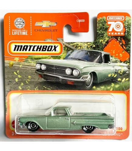 Amazon.com: Hot Wheels Matchbox 1970 Chevy El Camino, Black 1/24