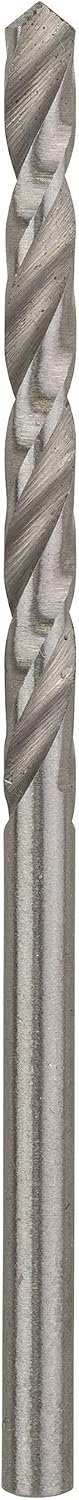 Bosch 2pcs. HSS-G Drill Bit (Metal, Hard Plastic, diameter 3 x 33 x 61mm, Accessory Drill Driver), Silver, 2 pcs