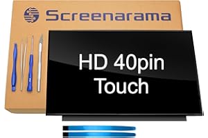 SCREENARAMA New Screen Replacement for BOE NT156WHM-T04 V8.0 (HD 40pin Touch) LCD LED Display with Tools and Tape