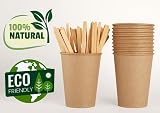 Edenpack 2000 Disposable Wooden Coffee Stirrers 5.5 Inch Eco Friendly view 4