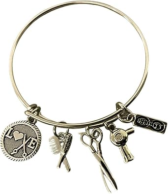 Hairdresser Jewelry Hair Stylist Charm Bracelet Perfect Gift For