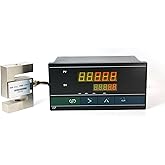 S Type Load Cell with Indicator Display, 0-500KG | Weight Sensor Amplifier, Five-digit display, Peak hold, Alarm Value Setting, Test Tension and Compression Force