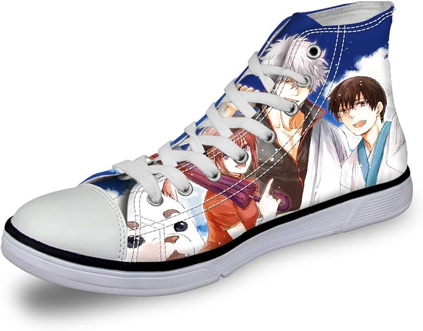 Csdwebn GINTAMA Unisex Canvas Breathable Shoes Lacing