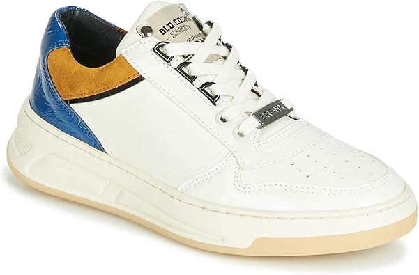 blue leather trainers womens