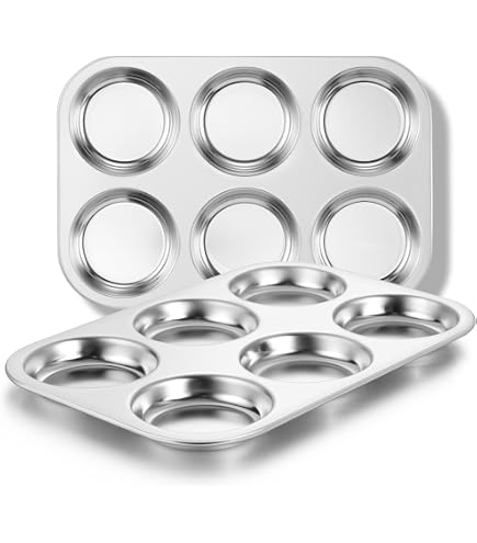 Cuisinart Chef's Classic Stampo Per Muffin 6 Cavità | Teglia Antiaderente In Acciaio Alluminato, Lavabile In Lavastoviglie - 2
