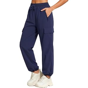 Hvididan Girls Cargo Pants Drawstring Waist Kids Joggers Hiking Pants Trousers with Pockets for Teen Girl 5-14 Years