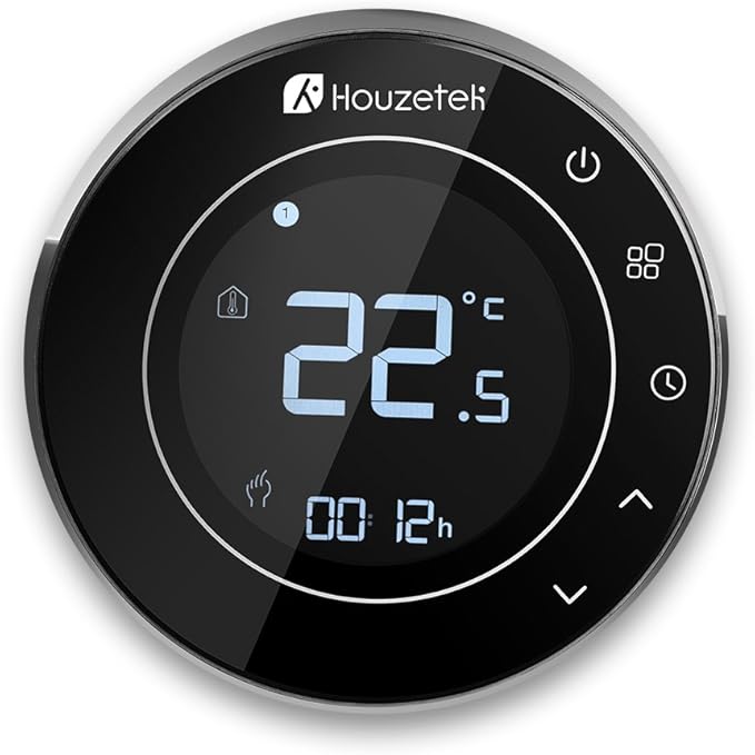 Houzetek Thermostat Connecté et Intelligent Wifi Numérique pour